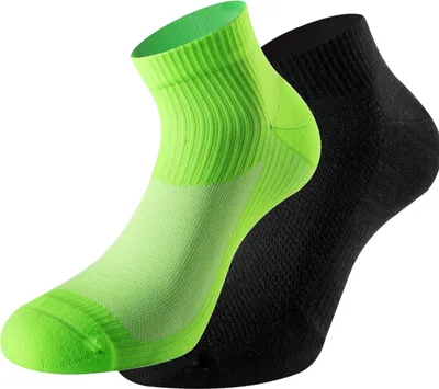 Produktbild von LENZ Running 3.0 Socken, 42-44, grün-schwarz, Unisex, 2 Paar, 080-36