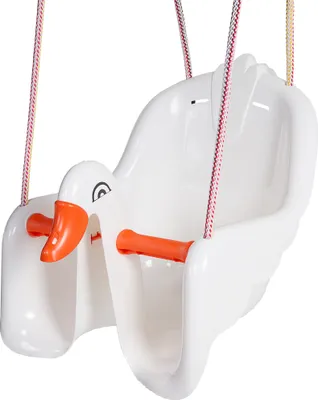 Produktbild von Paradiso Toys Babyschaukelsitz Schwan weiß/orange