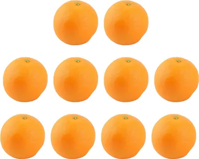 Obrázok produktu pre Sada 10 umelých pomarančov z peny – umelé ovocie pre domáce dekorácie a fotografické rekvizity