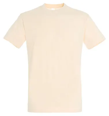 Image de SOLS - T-shirt « Imperial » pour hommes/femmes unie, coton filé à l'anneau LT2562 (L) (couleur crème)