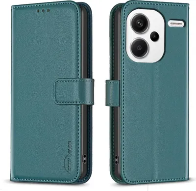 Produktbild von Xiaomi Redmi Note 13 Pro+ 5G Hülle - BINFEN Klapphülle - Grün