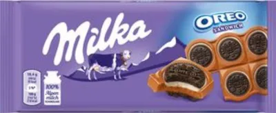 Obrázok produktu pre Milka Oreo Sandwich 92g Tafel