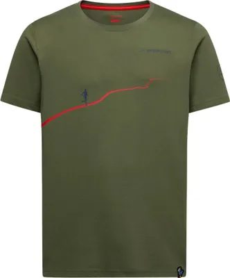 Immagine prodotto di Maglietta Trail M, Cypress/Mountain Red, XXL, ZACT165E47R242XL, Maglietta da arrampicata da uomo - La Sportiva