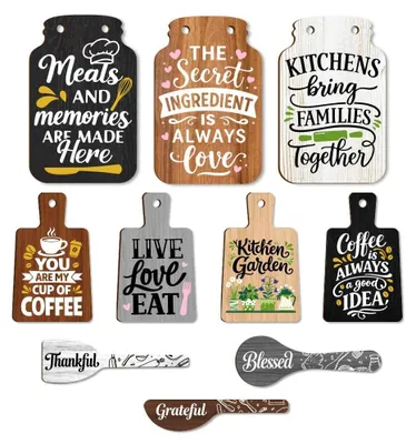 Immagine prodotto di Set di 10 pannelli in legno per la decorazione della parete della cucina