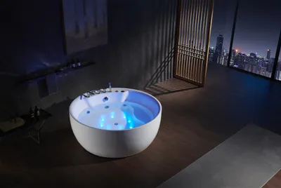 Zdjęcie produktu dla Kryta wanna z hydromasażem Wanna z hydromasażem Dysze wodne Wanna spa Relaks