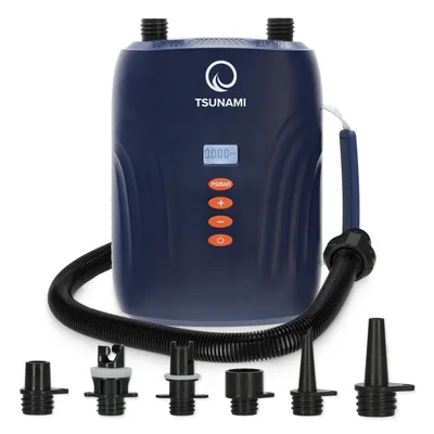 Produktbild von TSUNAMI SUP Pumpe, elektrisch, 20 PSI, 12 V, Auto-Luftpumpe mit LCD für SUP-Board und Luftmatratze