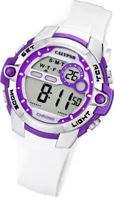 Produktbild von Calypso Uni Uhr Digital K5617/3 Kunststoff PUR Armbanduhr weiß UK5617/3