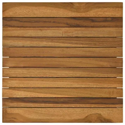 Image de Table en bois massif d'acacia, dimensions 40 x 40 cm
