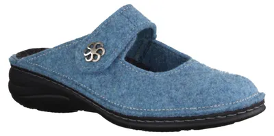 Produktbild von Finn Comfort Brig Hausschuh Mint (Blau), Wollfilz, Damen-Hausschuh - Marken Finn Comfort, Blau