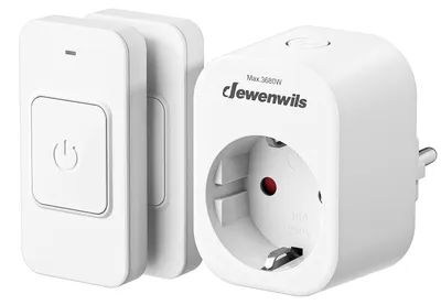 Image de Prises électriques sans fil avec télécommande, interrupteur magnétique, 3680 W
