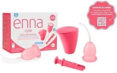 Obrázek produktu pro Enna Cycle menstruační kalíšek velikosti S 2 kalíšky s aplikátorem a sterilizátorem