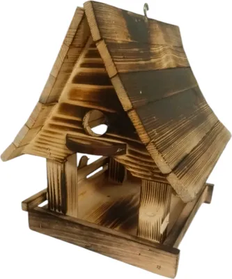 Produktbild von Kleines Vogelhäuschen aus Holz | Vogelhaus aus Holz | Mini-Vogelfutterstation aus Holz | Vogelhäuschen für den Garten