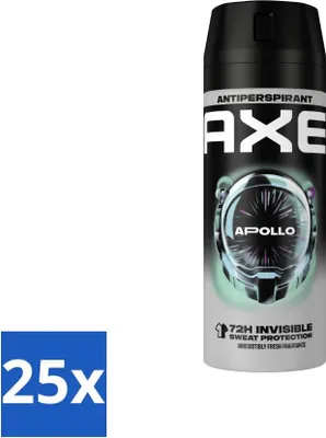 Immagine prodotto di Ax Antitraspirante Spray Apollo 150 ml - Confezione risparmio - 25 pezzi