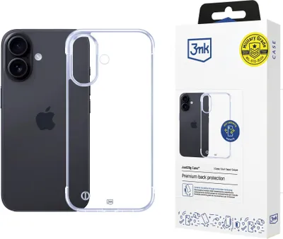 Produktbild von 3mk Schutzhülle Just20g Clear Case Cover für Apple iPhone 16  transparent  Backcover