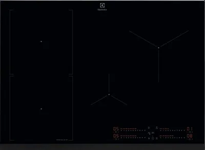 Image de Electrolux EIS77453 Built-in Induction hob 4 zone s Black