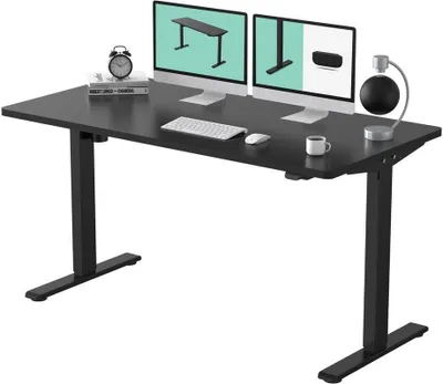 Produktbild von FLEXISPOT Schreibtisch Basic-Series, Elektrisch höhenverstellbarer Schreibtisch, 2- Fach-Teleskop