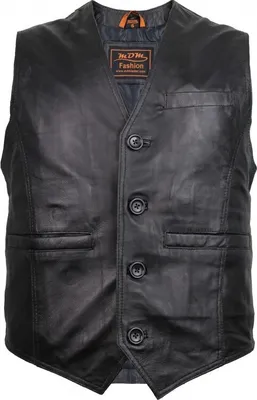 Produktbild von Freizeit Herren Lederweste Weste Schwarz Weiches Lamm Nappa Leder(Normalgröße,XL)