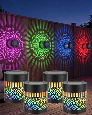 Produktbild von Klarlight 7-Farben Solar Mandala Wandleuchte, IP65 Wasserdicht