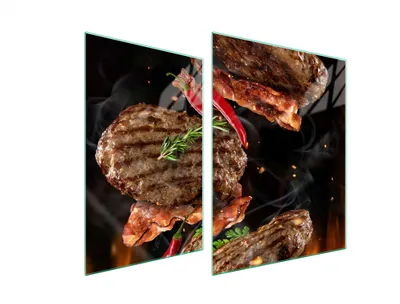 Produktbild von Glasschutzplatte Für Herd 70X52 Grill