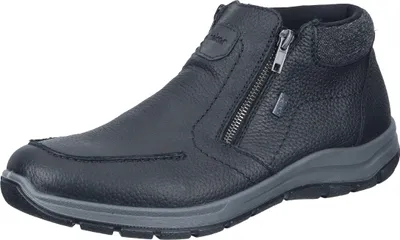 Produktbild von Rieker Herren Stiefelette Extra Weite H Leder Warmfutter und Tex Membran 03660, Größe:43 EU, Farbe:Schwarz