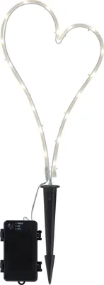 Image de Décoration LED « GraveHeart », blanche, 18 LED