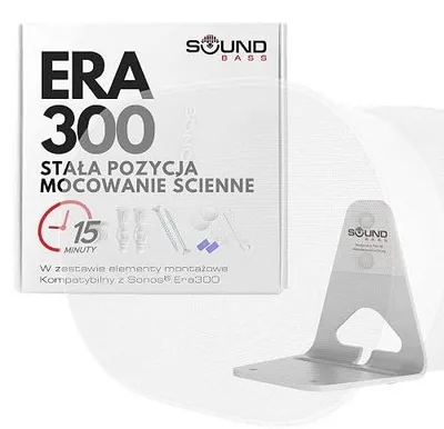 Zdjęcie produktu dla Uchwyt ścienny do głośnika sonos era 300 aluminium biały zestaw 2 szt.