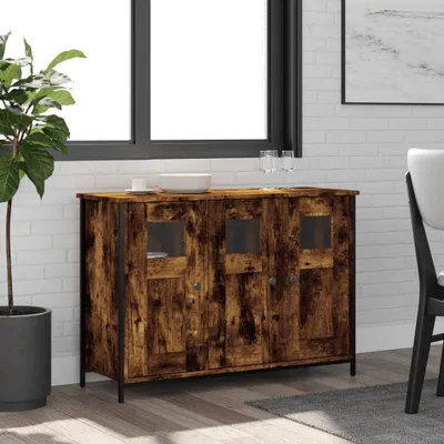Obrázek produktu pro vidaXL Příborník kouřový dub 100x35x70 cm odvozený výrobek ze dřeva