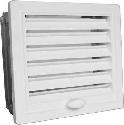 Immagine prodotto di Griglia di ventilazione in plastica con telaio di montaggio 150x150 regolabile