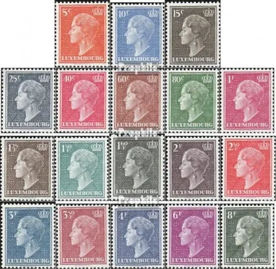 Produktbild von Briefmarken Luxemburg 1949 Mi 442-459 (kompl.Ausg.) postfrisch Charlotte