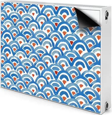 Produktbild von Magnet Heizkörper Heizkörper-Abdeckung Heizkörperabdeckung 110x60 cm  - Fischschuppen