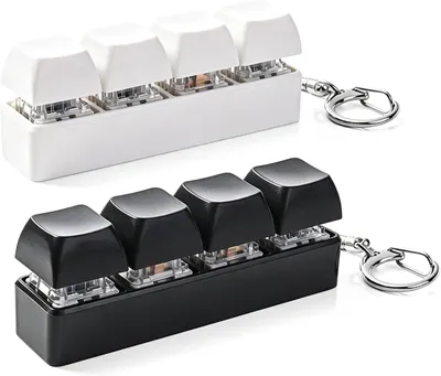 Imagen del producto de Juguetes sensoriales con forma de teclado - Set de 2 - Negro y blanco - Juguetes sensoriales con forma de teclado