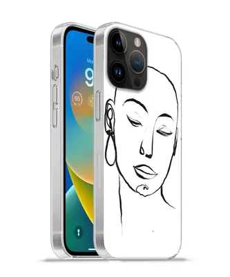 Produktbild von MuchoWow® Handyhülle Schutzhülle Hülle für Apple iPhone 14 Pro Max Frau - Gesicht - Porträt Silikon Softcase Handy Hülle - Hardcover