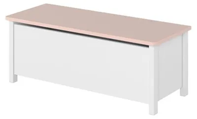 Produktbild von Bettkasten weiß/rosa LUNA LN10