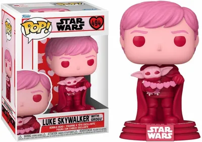Immagine prodotto di Funko POP! Star Wars Luke Skywalker con Grogu Valentine 494