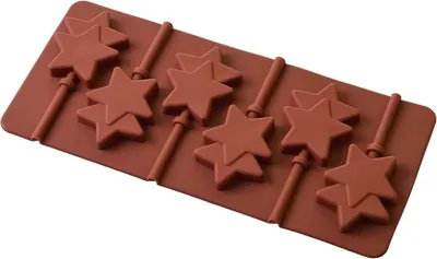 Produktbild von Silikonform für Lutscher STARS