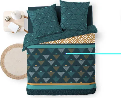 Image de Housse de couette + b taies Microfibre Triades