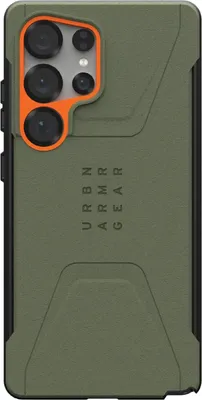 Obrázek produktu pro Urban Armor Gear Civilian, Obal, Samsung, Galaxy S25 Ultra, 17,3 cm (6.8"), Olivový, Oranžová