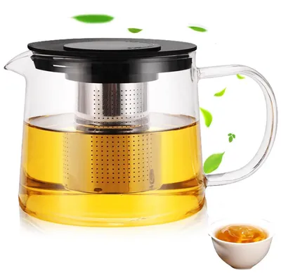 Immagine prodotto di Teiera in vetro borosilicato da 1,5 litri con filtro integrato in acciaio inossidabile