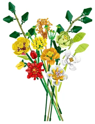 Immagine prodotto di Blocchi da costruzione Bouquet decorativo di fiori colorati 827 pz.