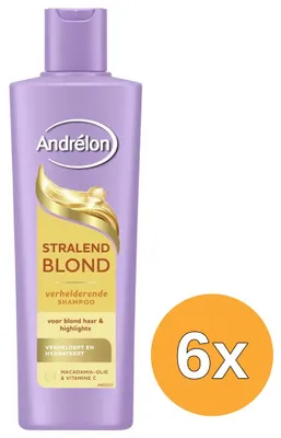 Produktbild von 6x Andrelon Shampoo – Stralend blond 250 ml