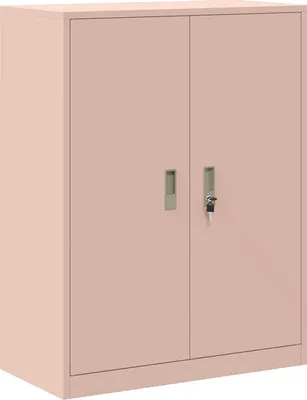 Obrázek produktu pro vidaXL Úložná skříň růžová 80 x 40 x 105 cm Ocel válcovaná za studena