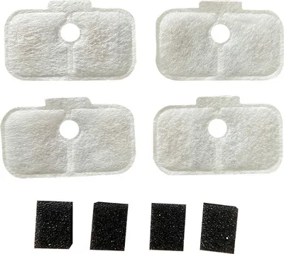 Immagine prodotto di INF Filtro per l'acqua per fontanella per gatti PETLIBRO, distributore di acqua a capsule Nero bianco 12+12 confezioni