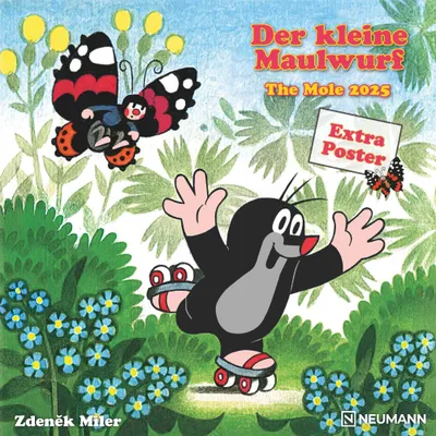 Produktbild von Der kleine Maulwurf 2025 - Wand-Kalender - Broschüren-Kalender - 30x30 - 30x60 geöffnet - Kinder-Kalender