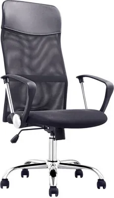 Obrázok produktu pre Kancelárske kreslo Casa Dolce Woll, sieťovina, 64x60x113-123 cm, výškovo nastaviteľné, čierne, s podrúčkami