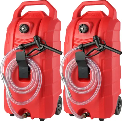 Produktbild von VEVOR 2x Kraftstofftrolley 60L Kraftstoffkanister Benzinkanister PE 460x341,5x930mm Gaskraftstofftankbehälter 7,8L/min Max. Durchfluss Ersatzkanister Benzintank Geeignet für Diesel Schmieröl Benzin