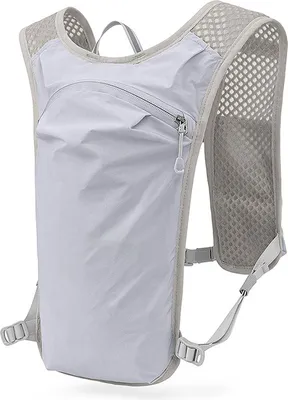 Obrázek produktu pro CHICIRIS 5L Light Running - s reflexními pruhy, prodyšné a voděodolné sportovní tašky pro outdoorové aktivity (světle šedá a tmavě modrá)