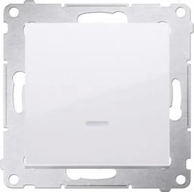 Obrázok produktu pre Kontakt-Simon DW1ZL.01/11, Plast, Biela, IP20, IP44, 250 V, 10 A, 75 mm