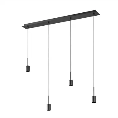 Productafbeelding van OSRAM Decor Pendelarmatuur Needle Linear, donkergrijs, staal, voor individuele lichtscènes, 2 meter kabel