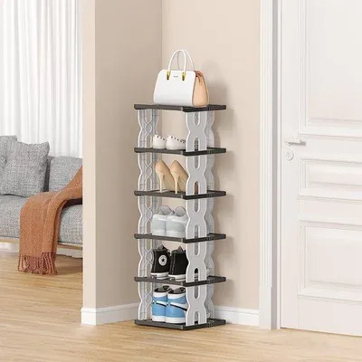 Obrázok produktu pre Organizér na topánky, stohovateľný, plastový, voľne stojací, do skrine