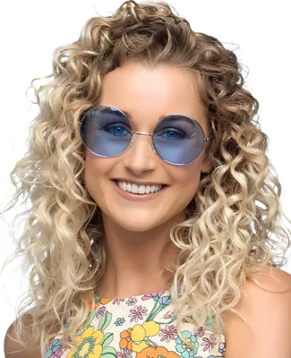 Immagine prodotto di Occhiali hippie giganti blu per adulti -